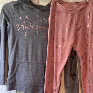 Justice leggings/hoodie outfit